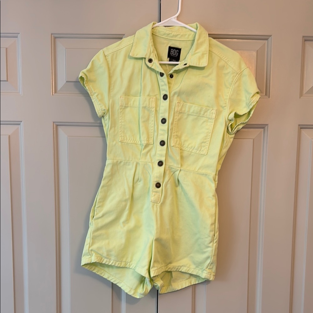 Urban outfitters BDG Joey romper green size XS